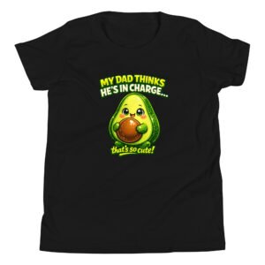 My Dad Thinks He's In Charge Youth Short Sleeve T-Shirt