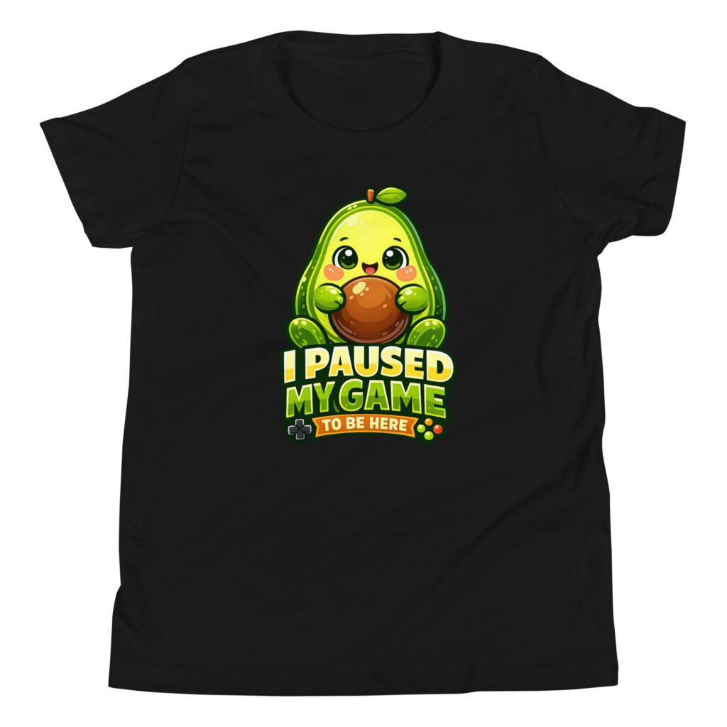I Paused My Game To Be Here Youth Short Sleeve T-Shirt